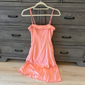 Abercrombie & Fitch Orange Midi Dress
